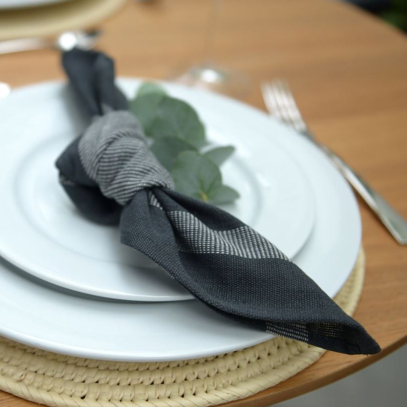 Servilletas Horizonte Gris (Set de 4)