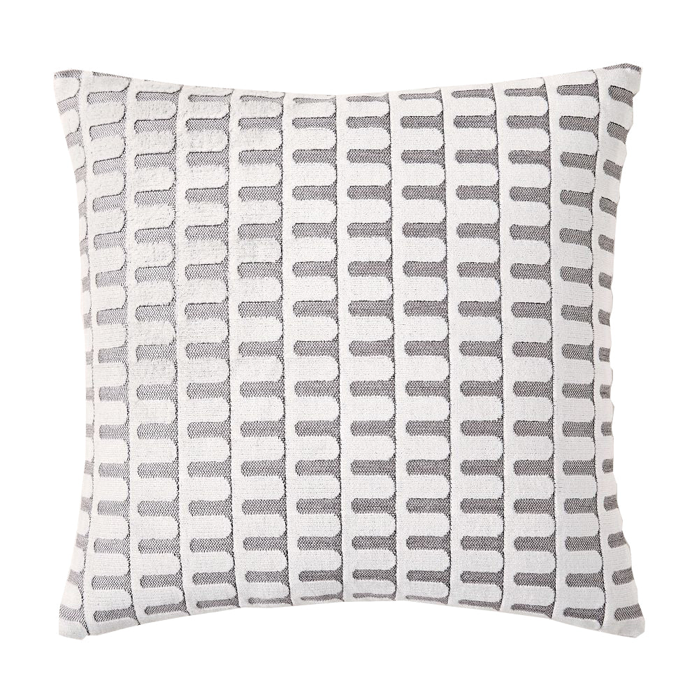 Cojín Cuadrado Arcos Gris