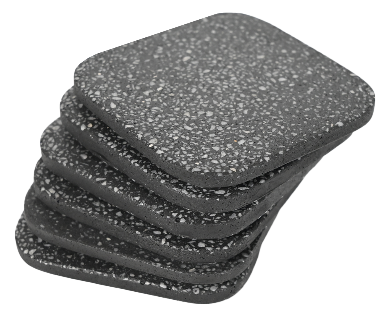 Coasters de concreto cuadrados set de 6