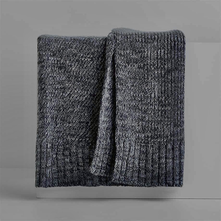 Throw Tejido Grueso Gris