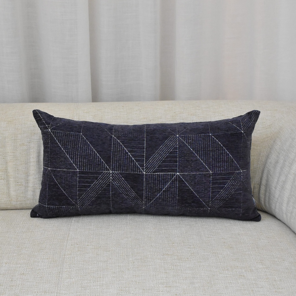 Riñonera Geométrica Azul Triángulos