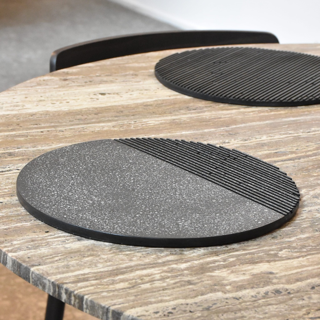 Baja platos Lav Combinado Terrazo Negro