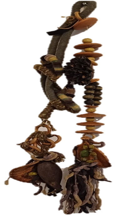 Cadena de lazo y cuentas verdes