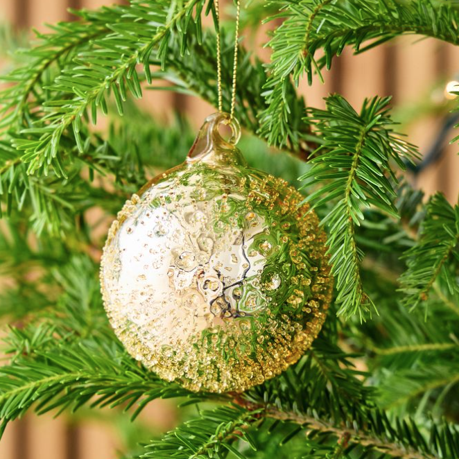 Bombas de Navidad Doradas