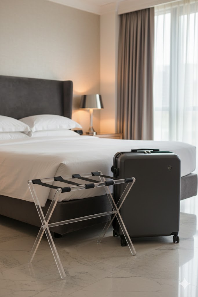 Porta Maletas de Acrílico