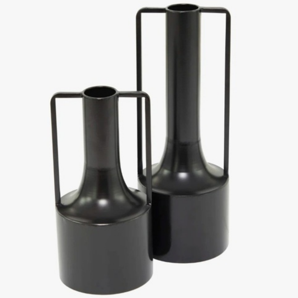 Florero de Metal Negro