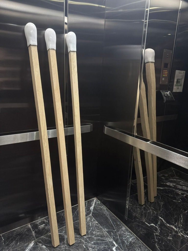 Obra de arte de Fósforos (set de 3)