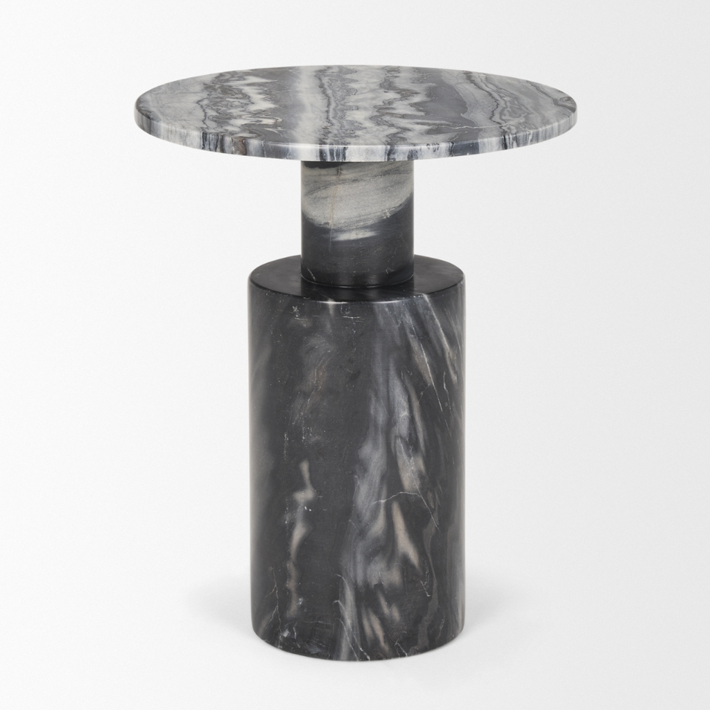 Mesa Auxiliar Marble Ash