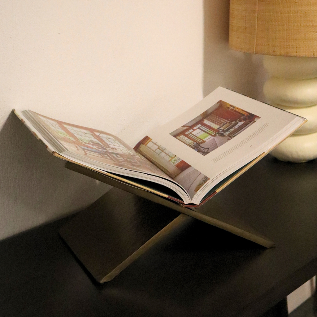 Sujetalibros Prisma Bronce