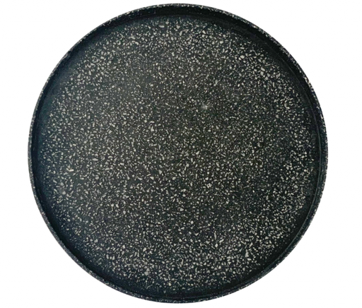 Azafate Circular de Terrazo Blanco