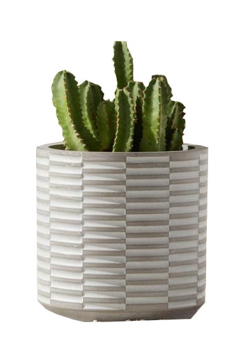 [M0045] Maceta textura lineas