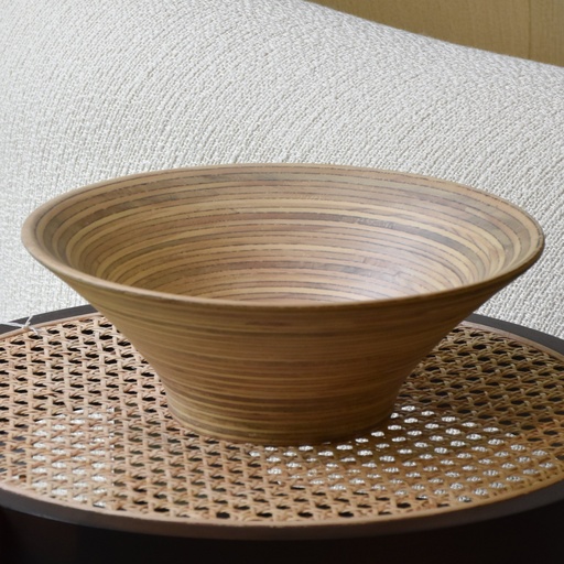 [US0037] Plato de madera pequeño blanco