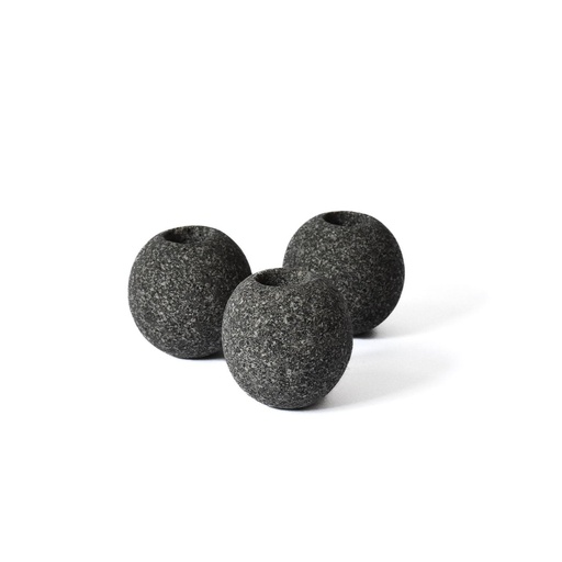 [D0085] Candeleros de piedra Volcánica Redondos