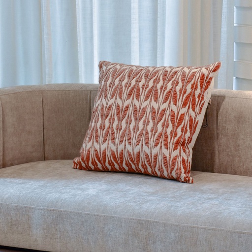 [C0048] Cojín Mariposa Cuadrado Terracota