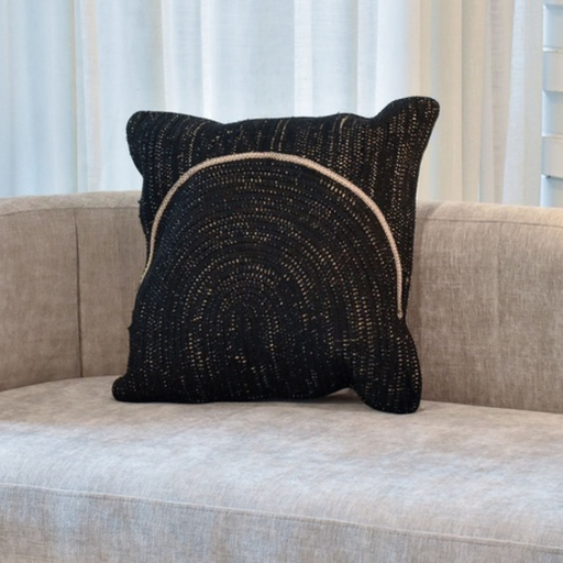 [C0058] Cojín Tejido Arco Negro