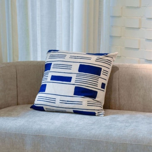 [C0056] Cojín Rectángulos Azul