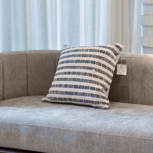 Cojín Manta rayas negras