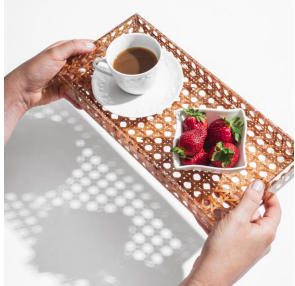 Azafate de rattan pequeño