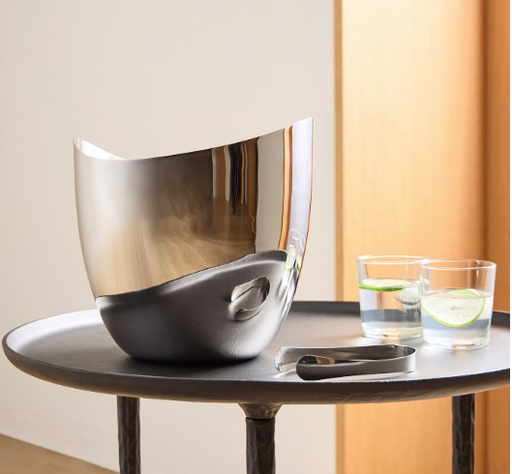 Hielera con tenazas de acero inoxidable