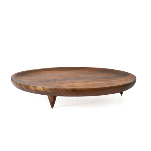 Plato madera Patitas Grande