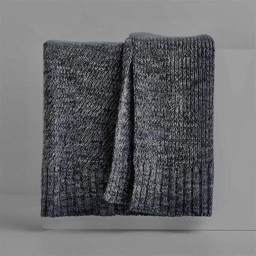 Throw Tejido Grueso Gris