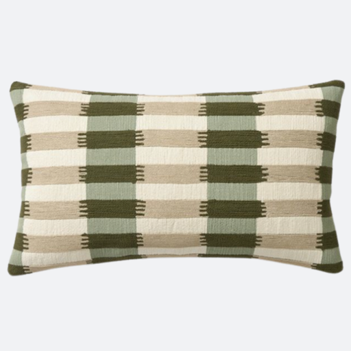 Riñonera Tejida Verde y beige
