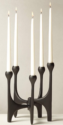 Candelero Formas Cónicas Negro