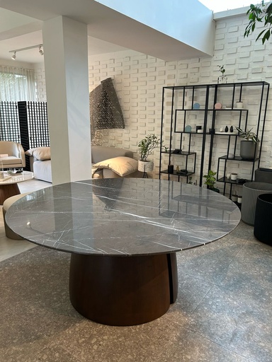 Mesa Redonda Sara con Top de mármol