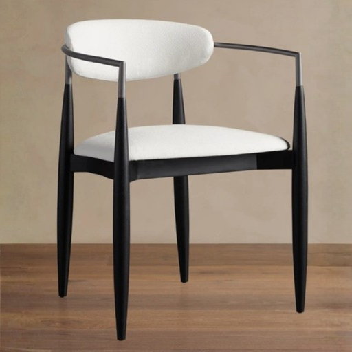 Silla Dining Arm Chair in Black