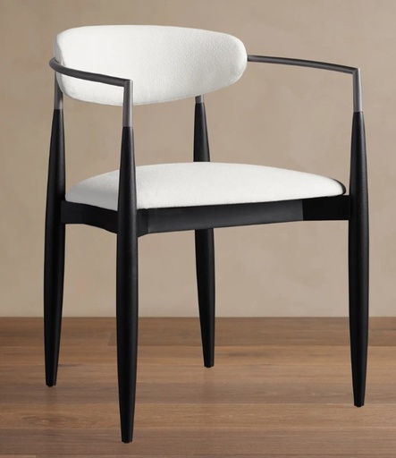 Silla Dining Arm Chair in Black