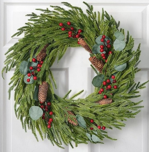 Corona de Pino Navideña Norfolk