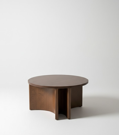 [Mesa] Mesa negra tripode madera completa 